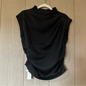 Commense Black Sleeveless Blouse